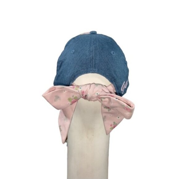 Vintage Y2K Guess Cap Embroidered Bow Blokette Balletcore Pastel Preppy Sporty - Picture 3 of 8